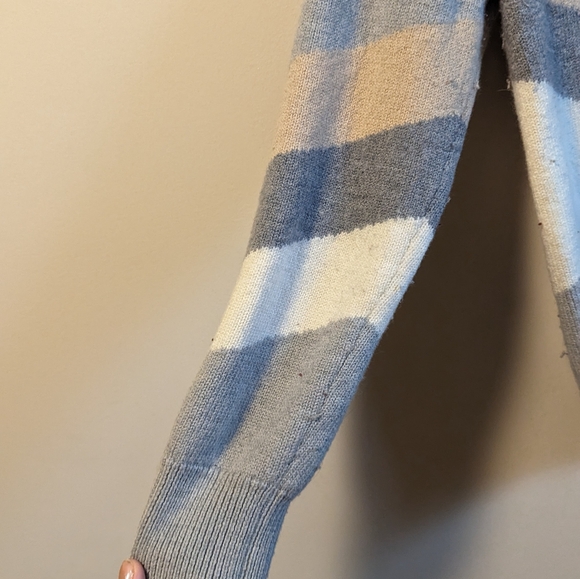 Pendleton Sweater 100% wool gray beige white winter sweater size S/M - Picture 3 of 4